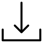 Arrow Down To Bracket SVG Icon